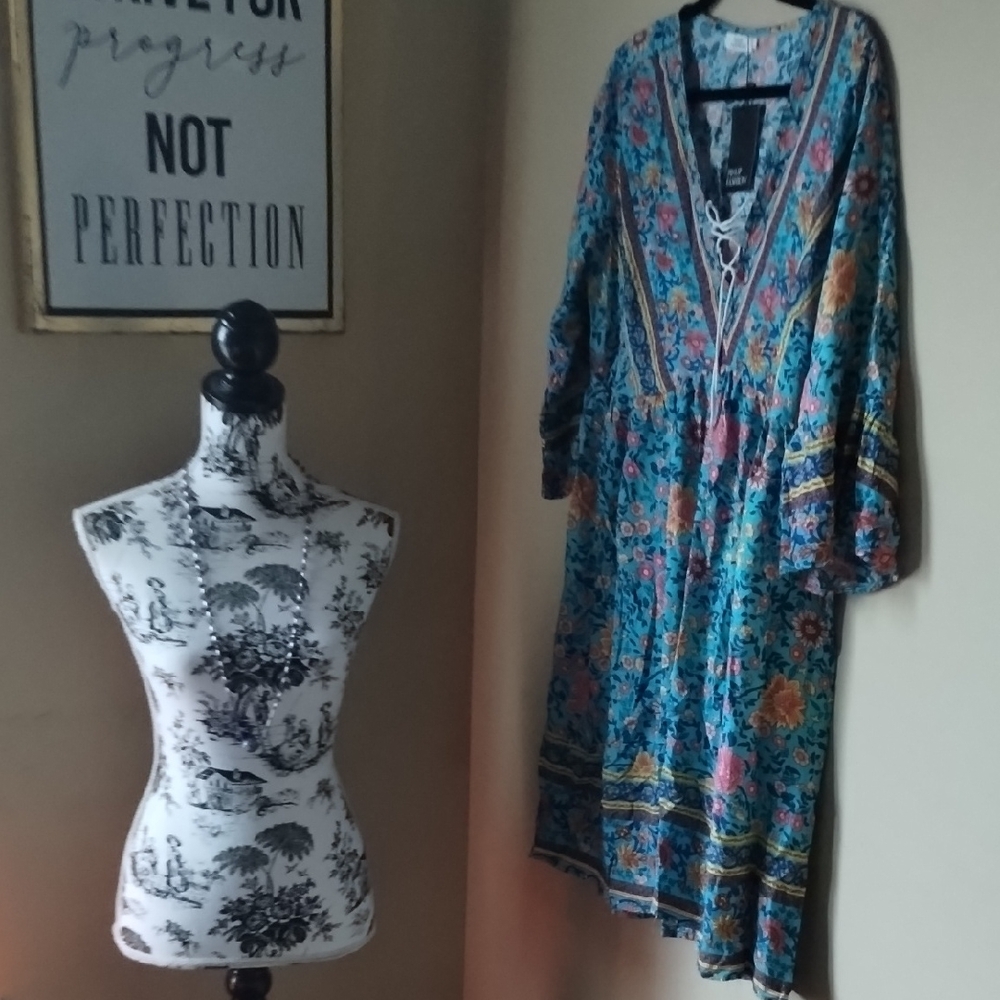 Floral Bohemian Midi Dress
